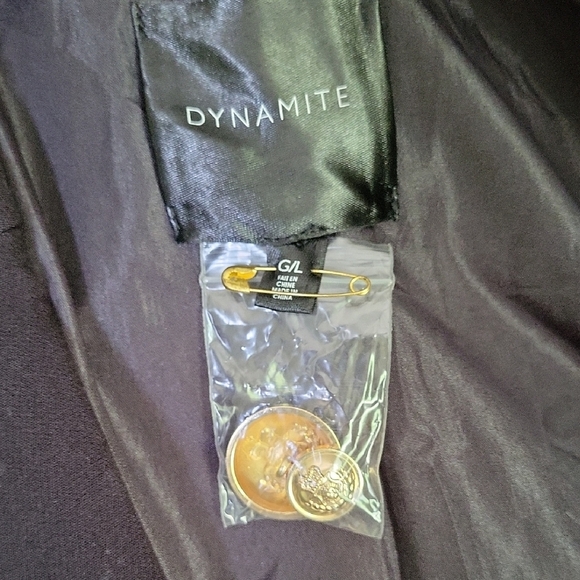 Dynamite Black Jacket with Gold Details - Picture 2 of 7